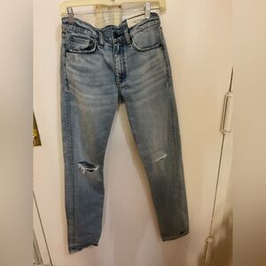 rag & bone mens cotton slim blue denim boot cut jeans Size 28 waist 32 length
